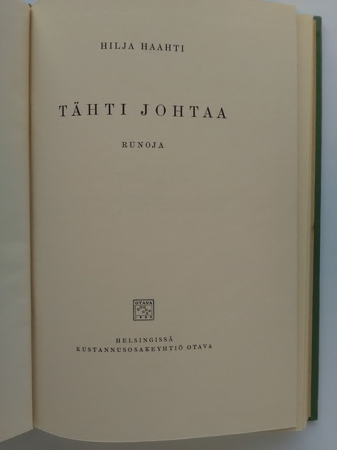 Tähti johtaa - Hilja Haahti 1.p (sid.)