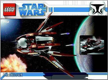 Lego Ohjekirja 7752 Count Dookus Solar Sailer ( Star Wars )