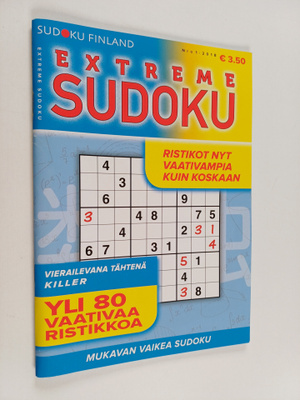 Extreme sudoku 1/2018