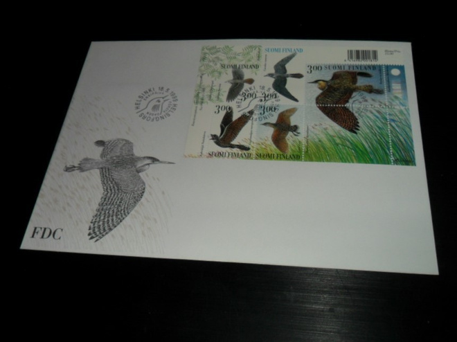 FDC LaPe  BL23 1473-1477 SUVIYÖN LINTUJA 1999.18.5.