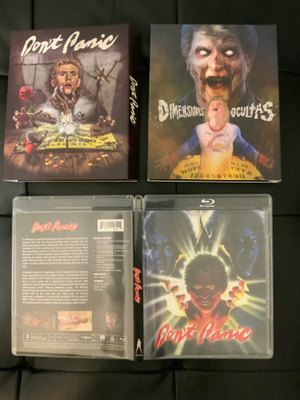 Don't Panic Blu Ray Vinegar Syndrome OOP 2 x Slipcover