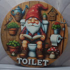 Puutarhatonttu toilet taulu - pikkukuva 1