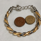 21k kullattu Kanadalainen rannekoru silver Plated - pikkukuva 4