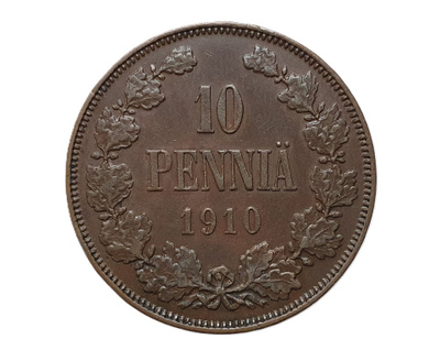 Suomi 10 Penniä - 1910 -