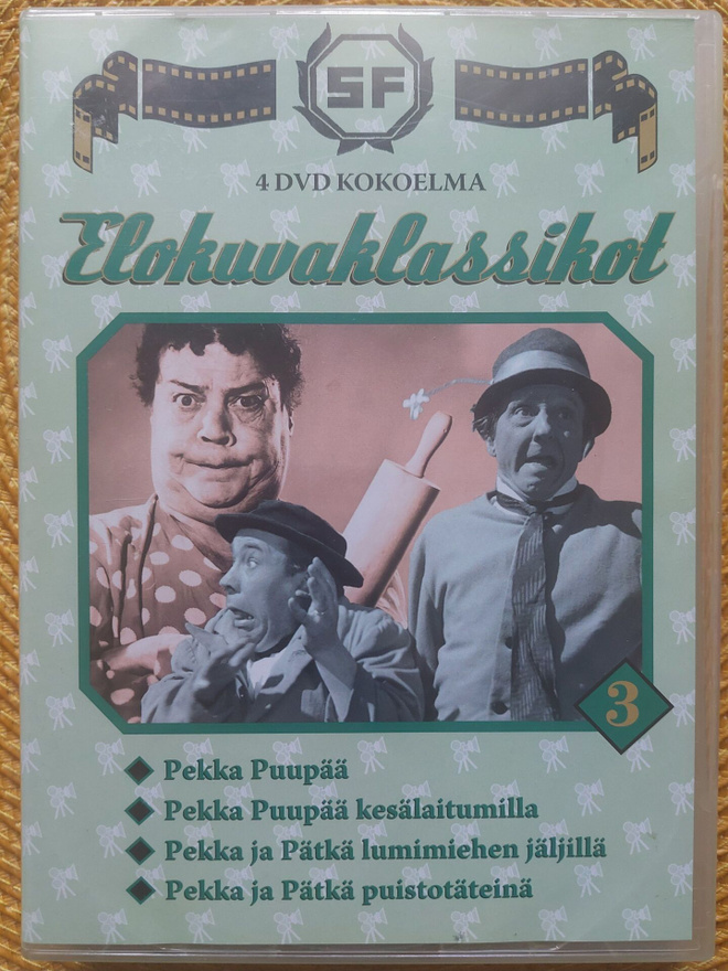 Elokuvaklassikot 3  SF  4 kpl dvd-elokuvia