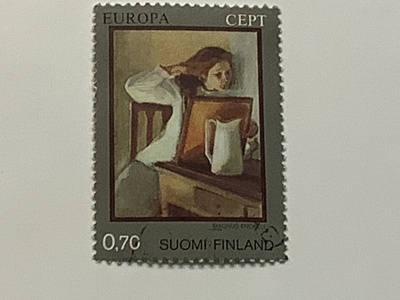 763 / 1975 Magnus Enckell o leimattu