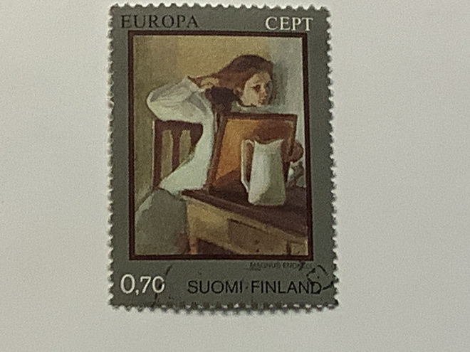 763 / 1975 Magnus Enckell o leimattu
