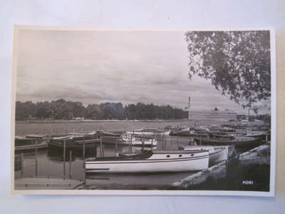 VANHA Postikortti Pori 1950-l Alkup.Mallikappale