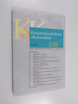 Kansantaloudellinen aikakauskirja 3/2012