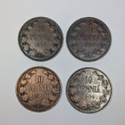 10penniä 1876,95,96,1909 - pikkukuva 1