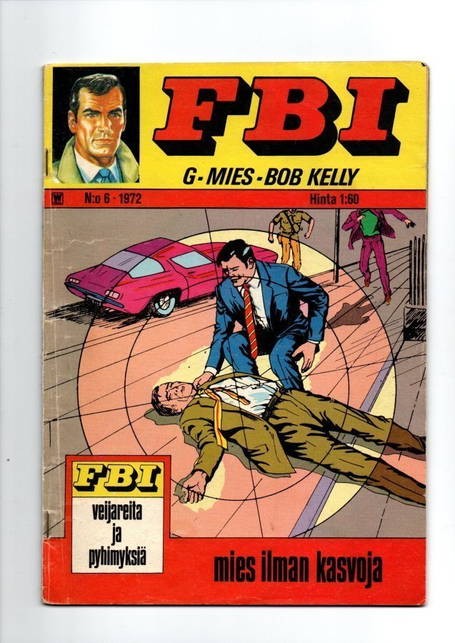 FBI n:o 6 1972 Takak. keräilykuva n:o 6 ROGER MOORE