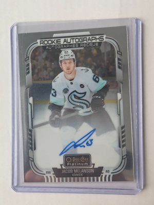 Jacob Melanson 2025-26 OPC Platinum Rookie Auto