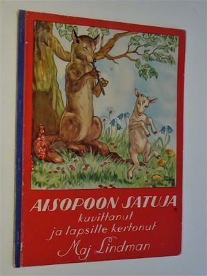 Aisopoon satuja -kuvittanut ja lapsille kertonut Maj Lindman