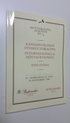 Bukowski : kansainvälinen syyshuutokauppa 28.11.1998 = in...