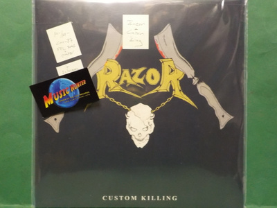 RAZOR - CUSTOM KILLING - CAN 1987 M-/M- LP + POSTER