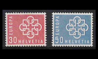 Sveitsi 679-80 ** Europa (1959)