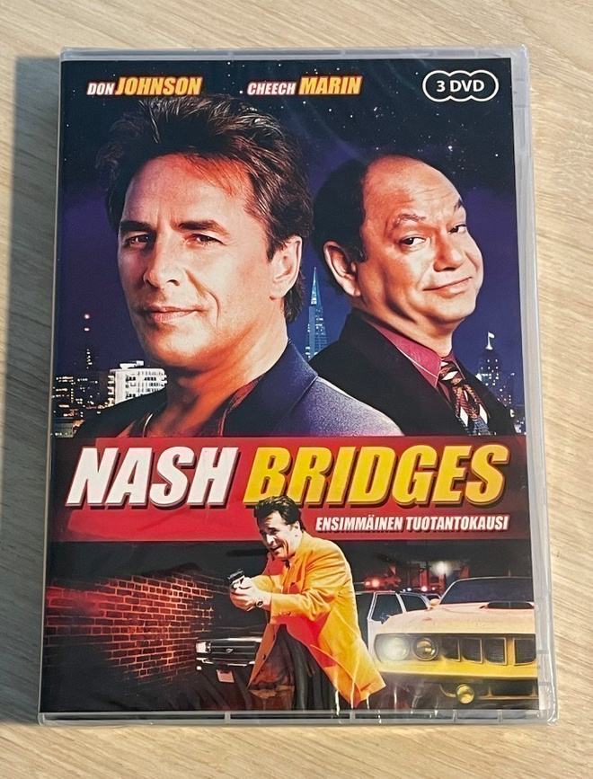 Nash Bridges: Kausi 1 (1996) Don Johnson (3DVD) *UUSI*