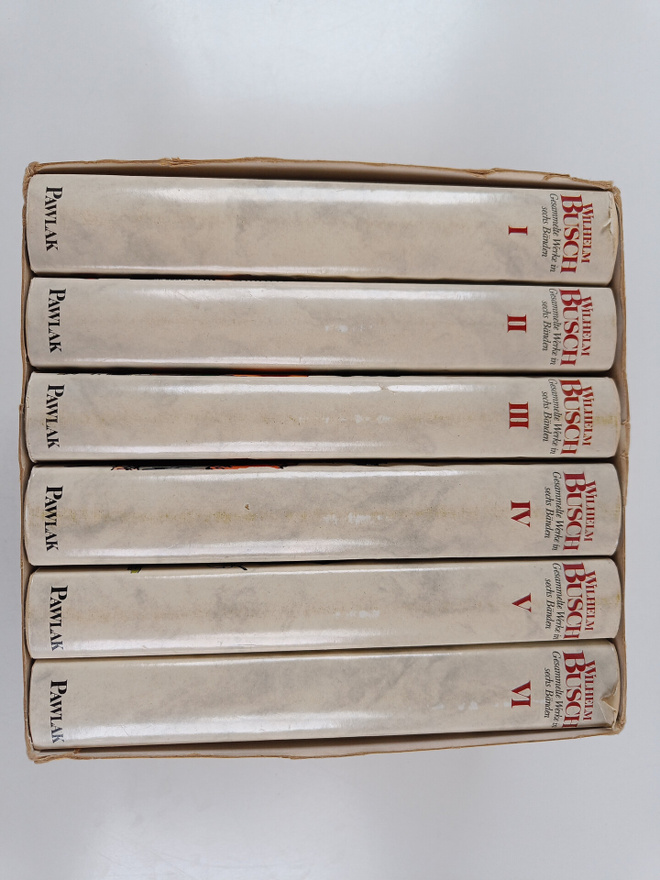 Wilhelm Busch : Gesammelte Werke in sechs Bänden 1-6 (laa...