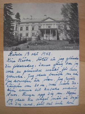 VANHA Postikortti Ratula Kouvola 1942
