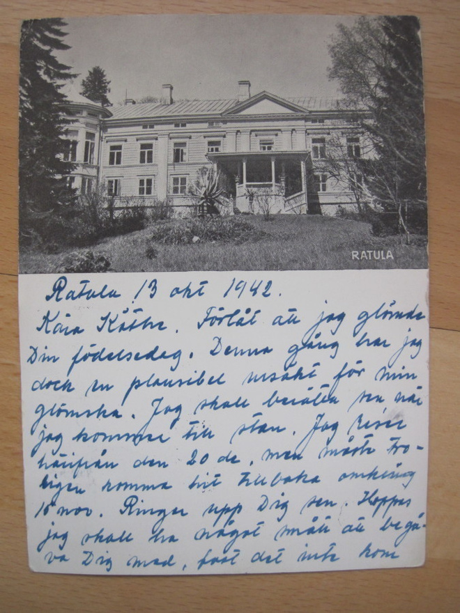 VANHA Postikortti Ratula Kouvola 1942