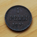 Suomi 1 penni (Aleksanteri III)  1891 - pikkukuva 1