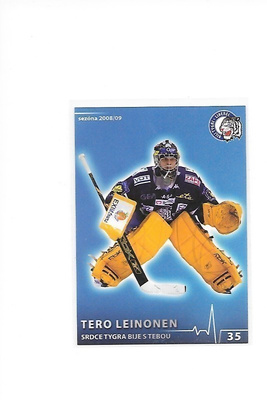 2009-10 Liberec TeamIssue #35 Tero Leinonen JYP MV
