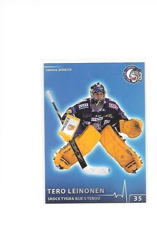 2009-10 Liberec TeamIssue #35 Tero Leinonen JYP MV