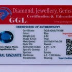 Tanzaniitti 6.45ct  (imitaatio!) - pikkukuva 2