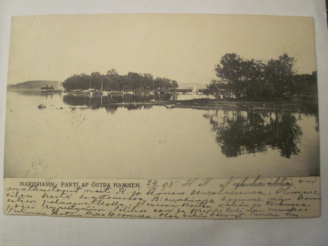 VANHA Postikortti Ahvenanmaa Maarianhamina 1905