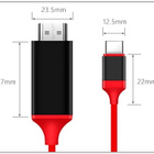 4K 1080P USB C - HDMI-sovitinkaapeli / 60Hz - pikkukuva 2