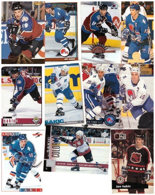 11 x JOE SAKIC Avalance, Nordiques