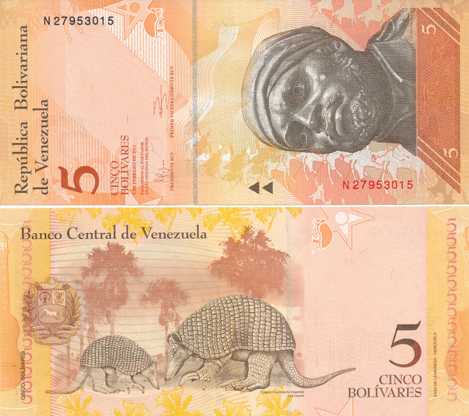 Venezuela 5 Bolivares 2011 P89
