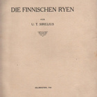 Sirelius: Die finnischen Ryen, Statsrådet 1924, nid., K3 - pikkukuva 1