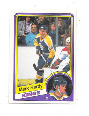 1984-85 OPC #86 Mark Hardy , Los Angeles Kings