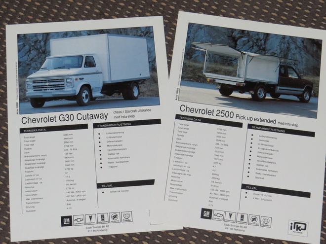 1991 Chevrolet 2500 Pickup / G30 Cutaway esite
