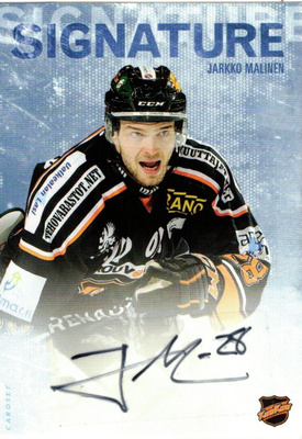 2016-17 Cardset JARKKO MALINEN KooKoo Signature nimmari