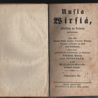 Uusia Wirsiä, Kirkosa ja kotona weisattawia 1 - 2, 1836, K3 - pikkukuva 1