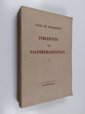 Axel H. Pedersen : Indledning til sagförergerningen 1