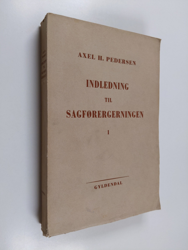 Axel H. Pedersen : Indledning til sagförergerningen 1
