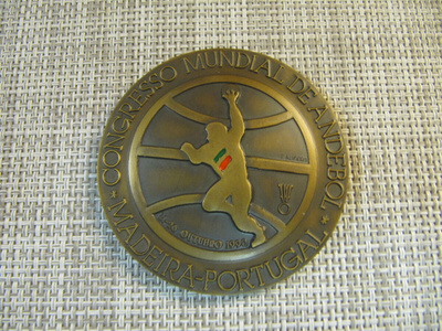Käsipallon Maailmankongrenssi 1990 Portugal muistomitali.