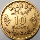Morocco. 10 francs AH1371. - pikkukuva 2