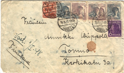POSTILÄHETYS SAKSA-TORNIO