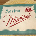 Kirjontamalleja / ristipistomalleja vihkonen Karins Märkbok - pikkukuva 5