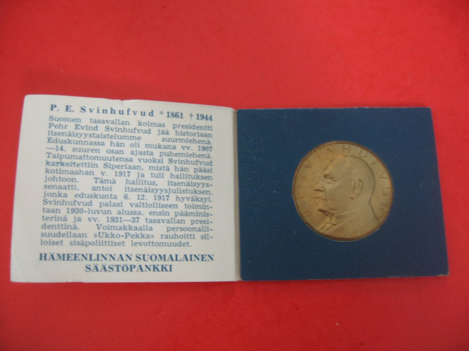 Säästöpankkiviikko: P.E. Svinhufvud -1962