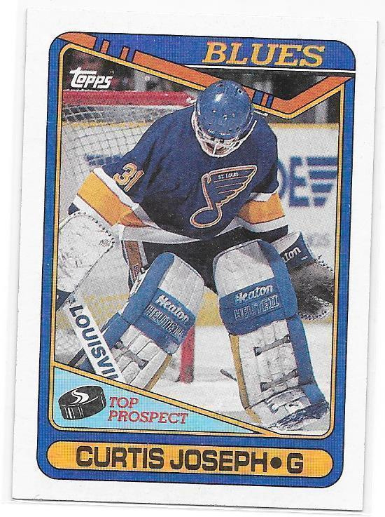 1990-91 Topps #171 Curtis Joseph St Louis Blues MV RC