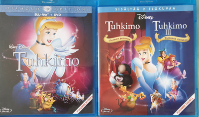 Tuhkimo BLU-RAY + DVD Tuhkimo 2 BLU-RAY+3 BLU-RAY