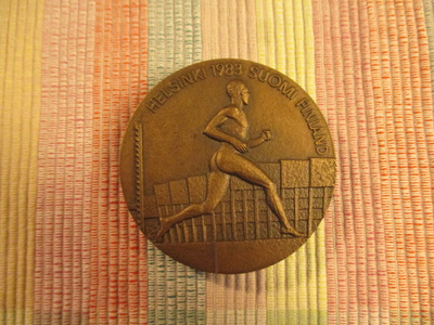 Helsinki 1983 Muistomitali.Yleisurh.Mailmanmest.kilp.