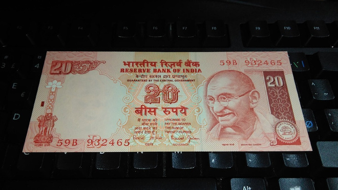 India Intia 20 Rupees 2004 P89 UNC