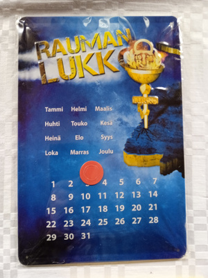 RAUMAN LUKKO PELTINEN IKIKALENTERI UUSI
