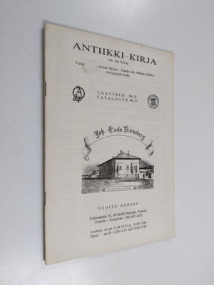Jan Strang : Antiikki-kirja luettelo no 21